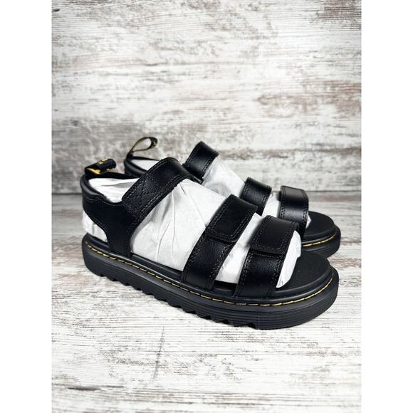 Dr. Martens Other - NEW Youth Dr. Martens Klaire Y Black Strappy Sandals Sz 5